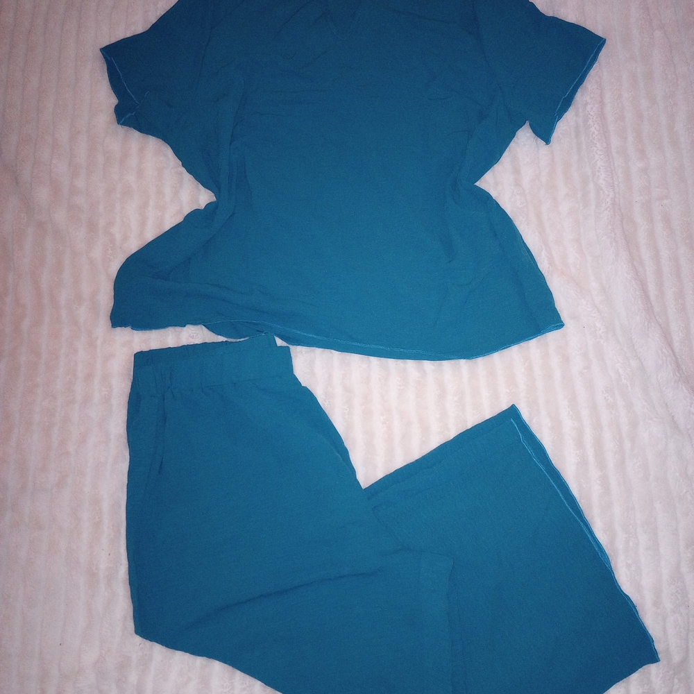 SHEIN Teal Relaxed Fit Set